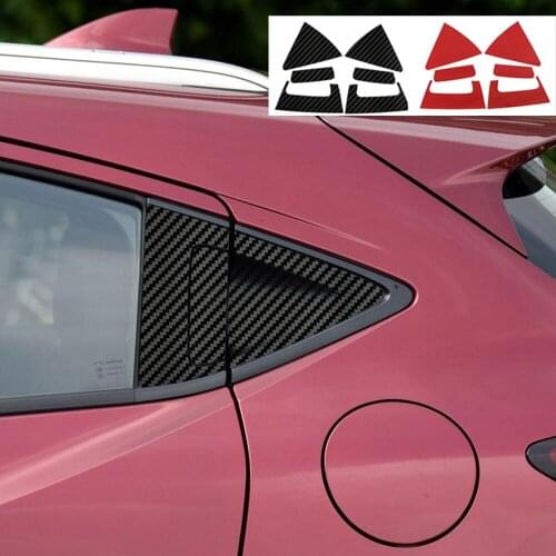 Car Styling Carbon Fiber Rear Door Handle Bowl Sticker Stickers Door Handle For Honda HR-V HRV Vezel 2015 2016 2017 2018 2019