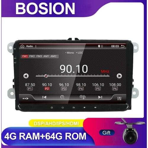 2G+32G Android 10.0 car dvd player gps navigation car gps radio video player 2 din dash for vw tiguan polo golf touran EOS