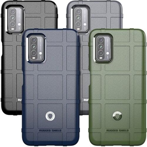 For Xiaomi Redmi 9T Case Rugged Armor Shockproof Cover For Xiaomi Redmi 9T Soft Silicon Button Protection For Xiaomi Redmi 9T