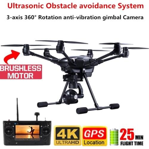 Typhoon H-480 GPS Drone 4K HD Camera Helicopter RTF 3-Axis 360° Rotation Gimbal Ultrasonic Obstacle avoidance Professional Drone