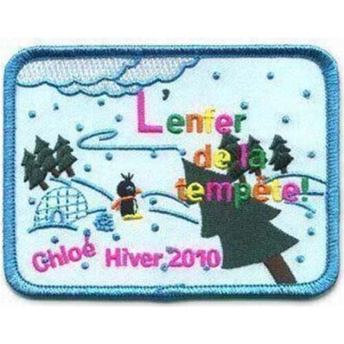 Chloe Hiver 2010 Embroidery Patch Made by Twill with Merrow Broder and PVC backing Custom MOQ50pcs free shipping by Post