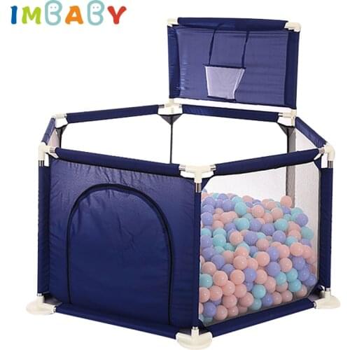 IMBABY 0-6 Years Old Baby Play Fence Portable Children Outdoor Indoor Ball Pool Game Tent Folding Game Fence Game Pool Ball