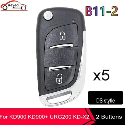 KEYECU 5 Pcs/ Lot, KEYDIY B Series B11-2 Universal KD Remote Control 2 Button for KD900 KD900+ URG200 KD-X2 Mini for DS Style