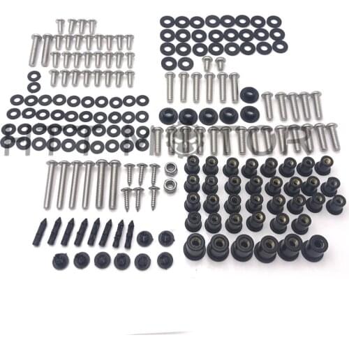 Aftermarket Free Shipping Motorcycle Parts For Kawasaki ZX-14 2006-2011 179 PCs Fairing Bolt Kit Screws Bolts Stainless Chromed