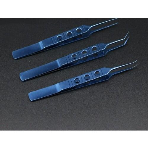 Cosmetic Plastic Equipment Ophthalmology Platform Toothed Fat Tweezers to Make Double Eyelid Titanium Alloy Tools