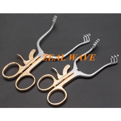 Medical Orthopedic Surgical Instruments Dilators Mastoid Retractors Adjustable And Automatic Fixation Multi-Hook Skin Retractors