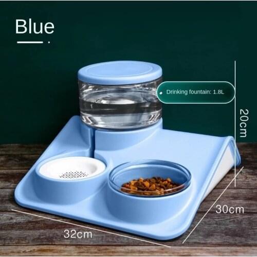 2L Pet Bowl Dogs Cats Waterer Multi Layer Filter Sealed Cat Bowl Automatic Cat Drinking and Feeding Device Dog Feeding Supplies