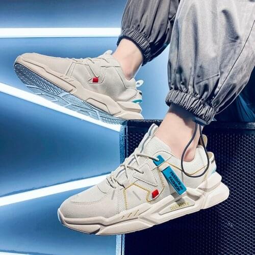 Fashion Sneakers Men Casual Shoes Breathable Male Footwear Lace Up Walking Shoe