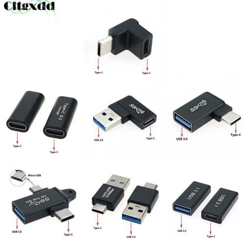 1PCS USB 3.1 Type C Male To Female USB 3.0 To Type C Male & Female OTG Connector Adapter USB3.0 to USB C Cable Adapter Converter