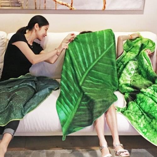Leaf Shape Beach Towel soft Microfiber blanket Meditation Mat Tablecloth Fashion Nordic Style Home Decor