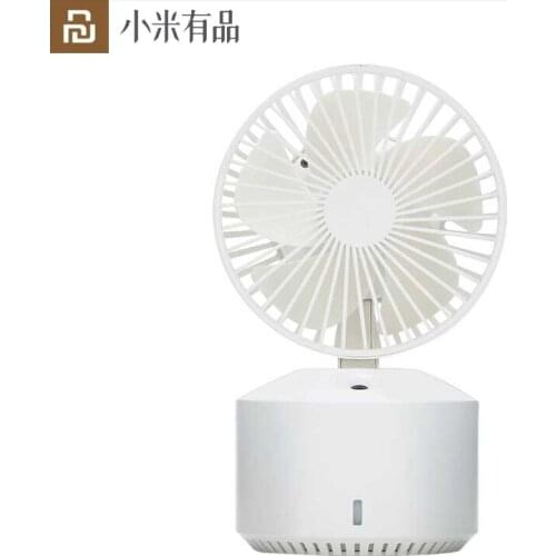 Youpin Wellsmart Mini USB Portable Desktop Fan Wireless Air Humidifier 350ml 2000mAh Cooling Fan for Office Car home