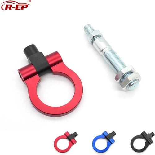 R-EP Tow Hook Red Folding Ring Racing Heavy Duty Durable And Super Strength for 2012-2017 Hyundai Veloster