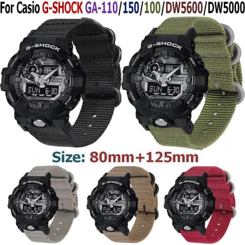 Top Quality Nylon Watch Band For G-SHOCK GA-110 DW5600 Strap Sport man Watchband for Casio G-Shock Replacement Bracelet Wrist