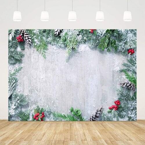 Christmas tree pine wood floor background for photo studio snow white floor winter products for photography studio
