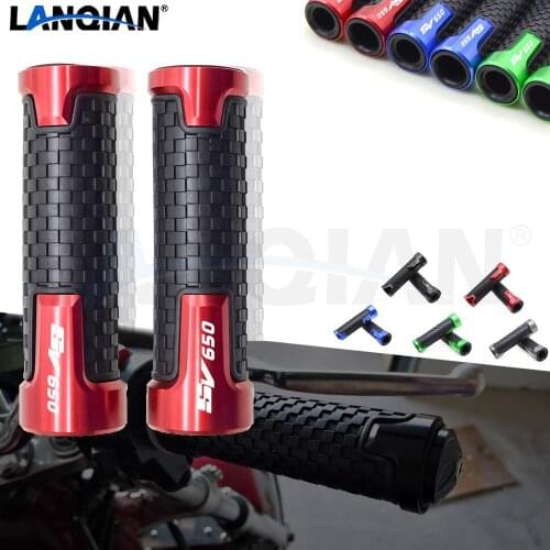 For Suzuki SV650 7/8''22MM Motorcycle Handlebar Grips Hand Bar Grips SFV650 GLADIUS SV 650 2009-2018 2016 2017 CNC Accessories