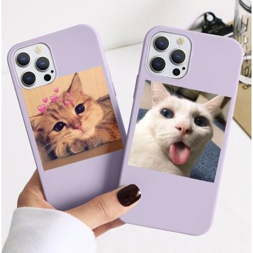 Silicone TPU Case For Xiaomi Poco X3 NFC F3 M3 Redmi Note 9S 9 8 10 8T 10S 9T 10T 9A 7 5 Pro 11 11i Lite 9C Funny Cute Cat Coque