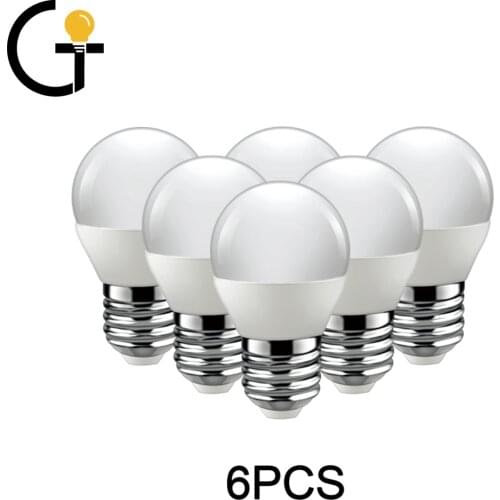 6pcs LED Bulb Lamps E27 AC220V 240V Light Bulb Real Power 7W 3000K Lampada Living Room Home LED Bombilla