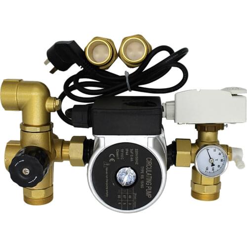 Thermostatic recirculation pump mixer blender for Water Underfloor Heating Manifold mixing valve water mixing center system
