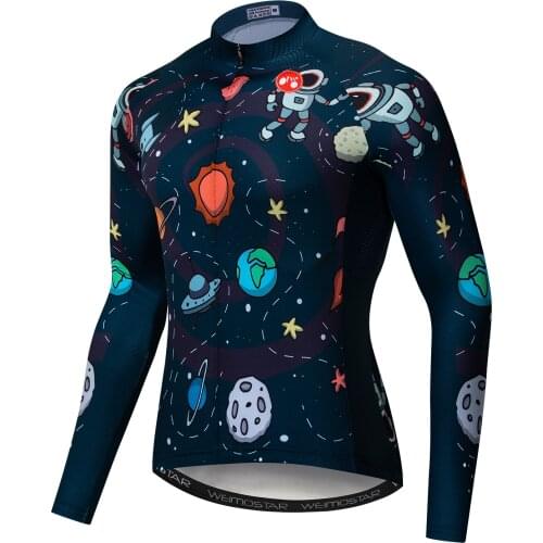 Weimostar Cycling Jersey Men Gear Winter Autumn Bike Clothing Shirts Long Sleeve Ropa ciclismo MTB Bicycle Jersey Outdoor Wear