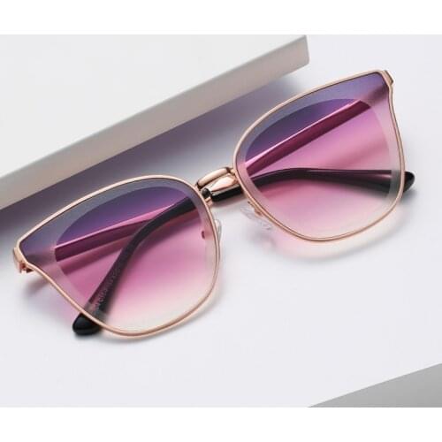Goggle UV400 Gradient Sunglasses for Women Cat Eye Sun Glasses Anti-ultraviolet Shades Female Fashion Rays Brand Designer 2021