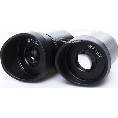 1 Pair / 2pcs / Lot Widefield Wide Field WF15X 15X 16mm Eyepiece Lens 30mm Eyepieces for Stereo Microscopes WF15X-16-30