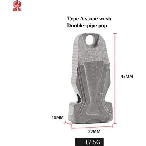 1PC Titanium Alloy Whistle Outdoor High-Decibel Blasting Field Rescue Training Whistle Camping Hiking Emergency Survival Whistle