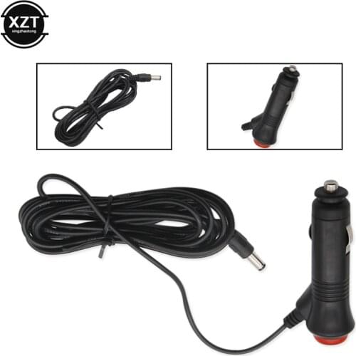 12V 24V DC 2.1x5.5mm Plug Car Cigarette Lighter Charger Power Cable Cord Lead For Car Monitor / Camera 3M