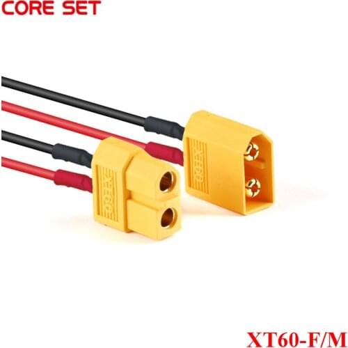 2Pcs / 1Pair AMASS XT60-F/M (male/female) Connector Plug With Wire Battery Plug Connector Charging Port DIY XT60-F XT60-M