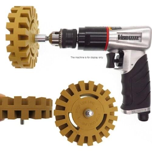 4" Rubber Polishing wheel Disk profession Eraser for Remover Car Adhesive Sticker Glue Paint Cleaner Auto Repair Tool