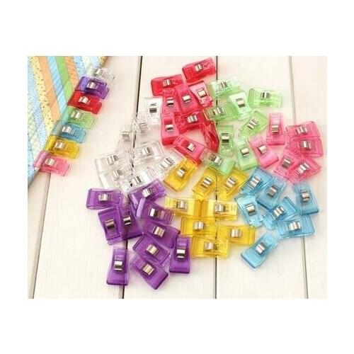 500pcs clover wonder clips PVC Plastic Clips For Patchwork Sewing DIY Crafts, Quilt Quilting Clip 3.5*1.8CM