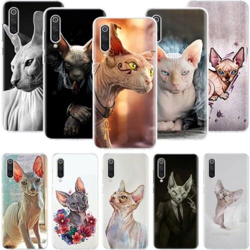 Lavaza Sphynx Sphinx Cat Phone Case For Xiaomi Mi Note 10 11 9 8 10T 9T CC9 A1 A2 A3 5X 6X Pocophone F1 X3 F2 Pro Lite Coque Cov