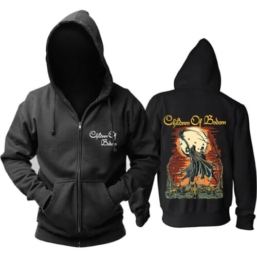 12 designs Cool grim Reaper death Children of Bodom Rock zipper hoodies shell jacket brand heavy metal Outerwear sudadera fleece