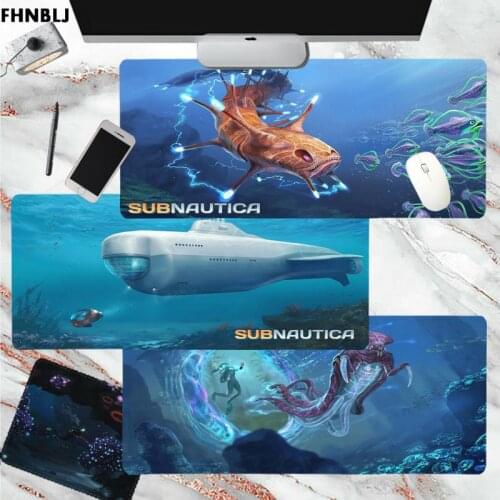 FHNBLJ Subnautica Rubber PC Computer Gaming mousepad Size for Office Long Table Mat Kawaii Desk for Teen Girls for Bedroom