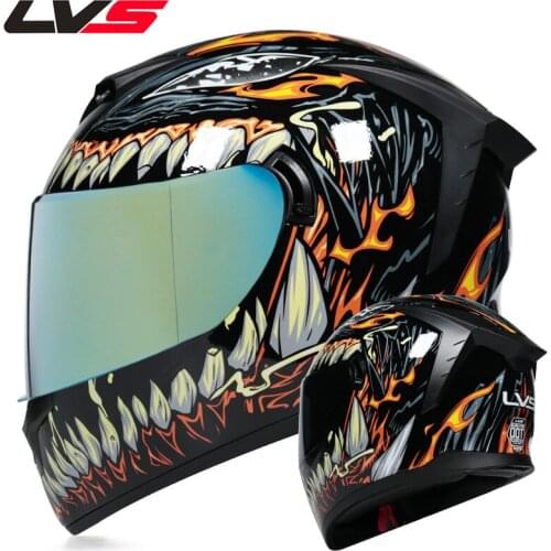 Gilded Visor Racing Helmet Face Shied Full Face Riding Casque Capacete Da Motocicleta Man Women DOT Certification ABS Shell