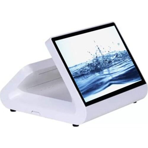 Good quality pos all in one pos system 12inch touch screen pos machine white for sale