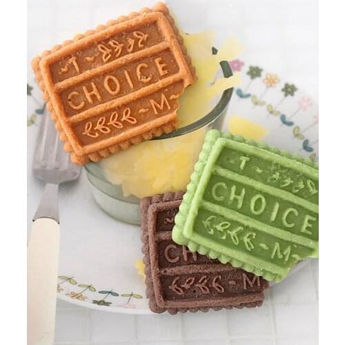 Simulation Biscuits Chocolate Mold Fondant Aromatherapy Scented Plaster Gypsum Silicone Epoxy Cake Decorating DIY Manual Baking