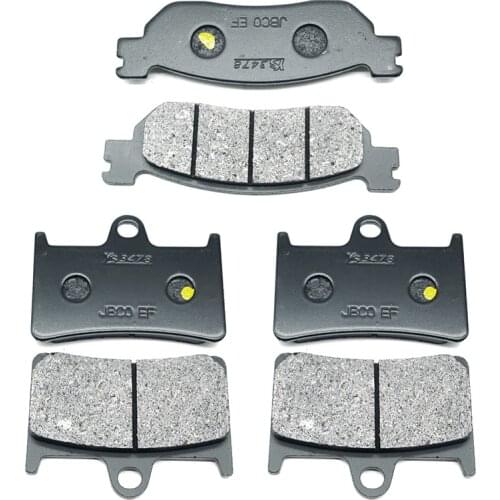For YAMAHA YZFR1 YZF-R1 2002 2003 YZF-R6 YZFR6 YZF-R6S YZFR6S 1999 2000 2001 YZF R Front & Rear Brake Pads Kit Set Disc