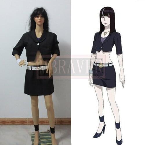Death Parade Chiyuki black haired woman kurokami no onna Cosplay Costume
