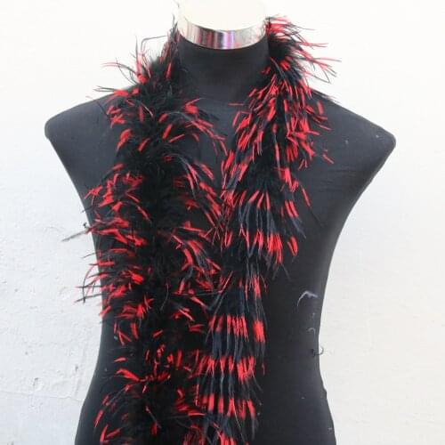 Beautiful 5pcs/lot Two-color Ostrich Feather Boa High Quality Feathers For Crafts DIY dress decoration accessories plume