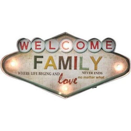 Lanpulux Vintage LED Wall Lamp Iron Art Route66 Cola Ice Cream Night Lights Remote Control Coffee Bar Resturant Decor Lighting