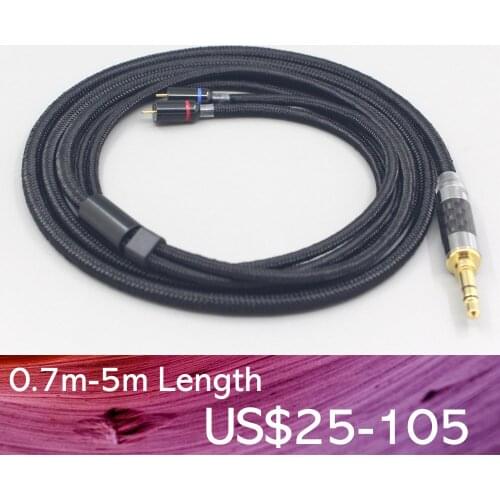 LN007519 2.5mm 4.4mm Super Soft Nylon OFC Cable For 0.78mm Flat Step JH Audio JH16 Pro JH11 Pro 5 6 7 BA Custom Earphone