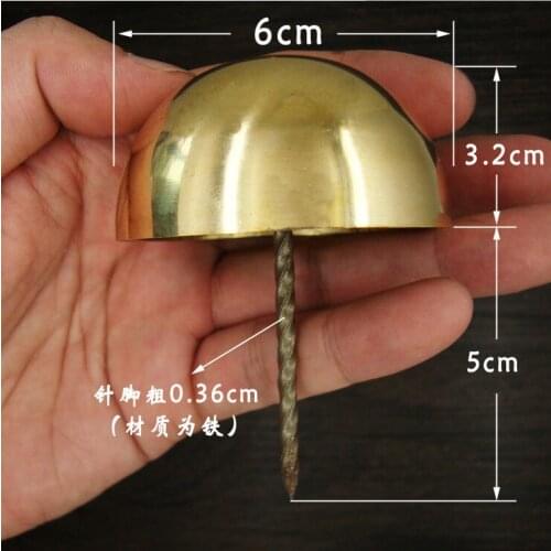 A029 Hardware accessories Chinese antique copper nail pure 5cm door accessories decorative bubble nails drum copper nails 60mm