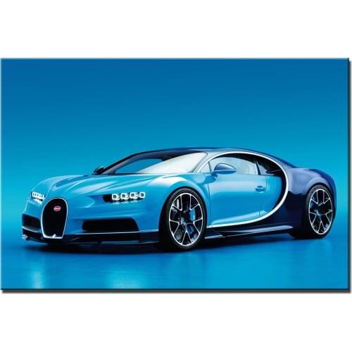 Vehicle Wall Art Posters Bugatti Chiron Supercar Wallpaper Canvas Print For Home Decor DIY Framed Paintings
