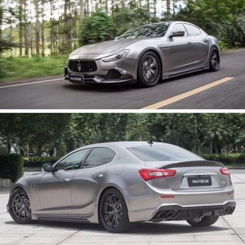Suitable for Ghibli Maserati Modified Paktechz Carbon Fiber Front Side Skirt and Rear Lip Tail
