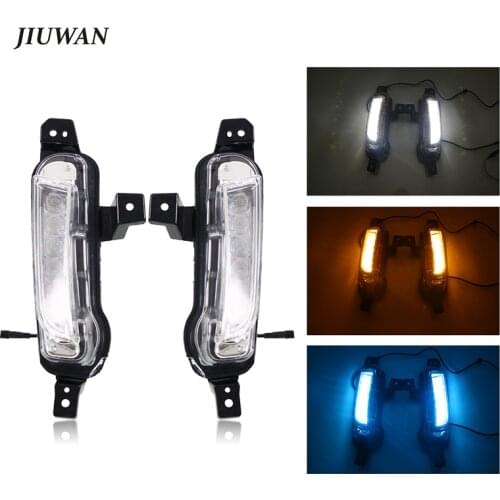 1 Pair LED 12V Fog Lamp for Suzuki Vitara 2015-2020 Emergency Warning Turn Signal Daytime Running Light DRL Car Lighting Parts