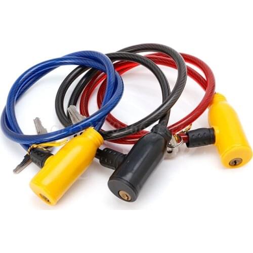 8x640MM Cycling Cable Anti-Theft Bike Bicycle Scooter Safety Lock With 2 Keys Random Color
