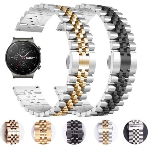 Stainless Steel Strap For HUAWEI WATCH GT 2 Pro gt2pro Metal Wrist Straps Band Bracelet For HONOR Magic ES 20mm 22mm Watchbands