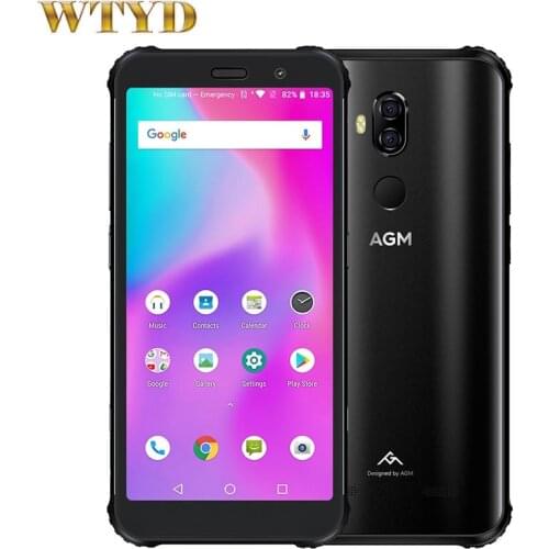AGM X3 Rugged 8GB 128GB IP68 Waterproof Face Fingerprint OTG NFC Wireless Charge 4100mAh 5.99'' Android8.1 Octa Core Smartphone