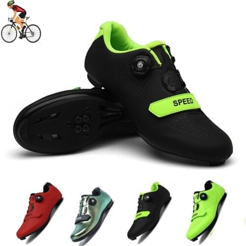 Sapatilha Ciclismo New Professional Athletic Bicycle Shoes Road Bike Shoes Youth Self-Locking Cycling Shoes