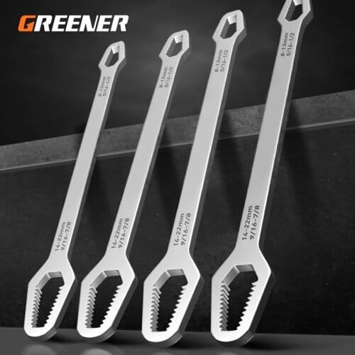 Universal Torx Wrench Double-head Self-tightening Adjustable Glasses Wrench 8-22MM Board Both Ends Shaped Steel Multi-purpose